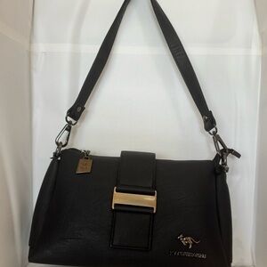 Black Women's Dark Blue purse  with  silver Accent.